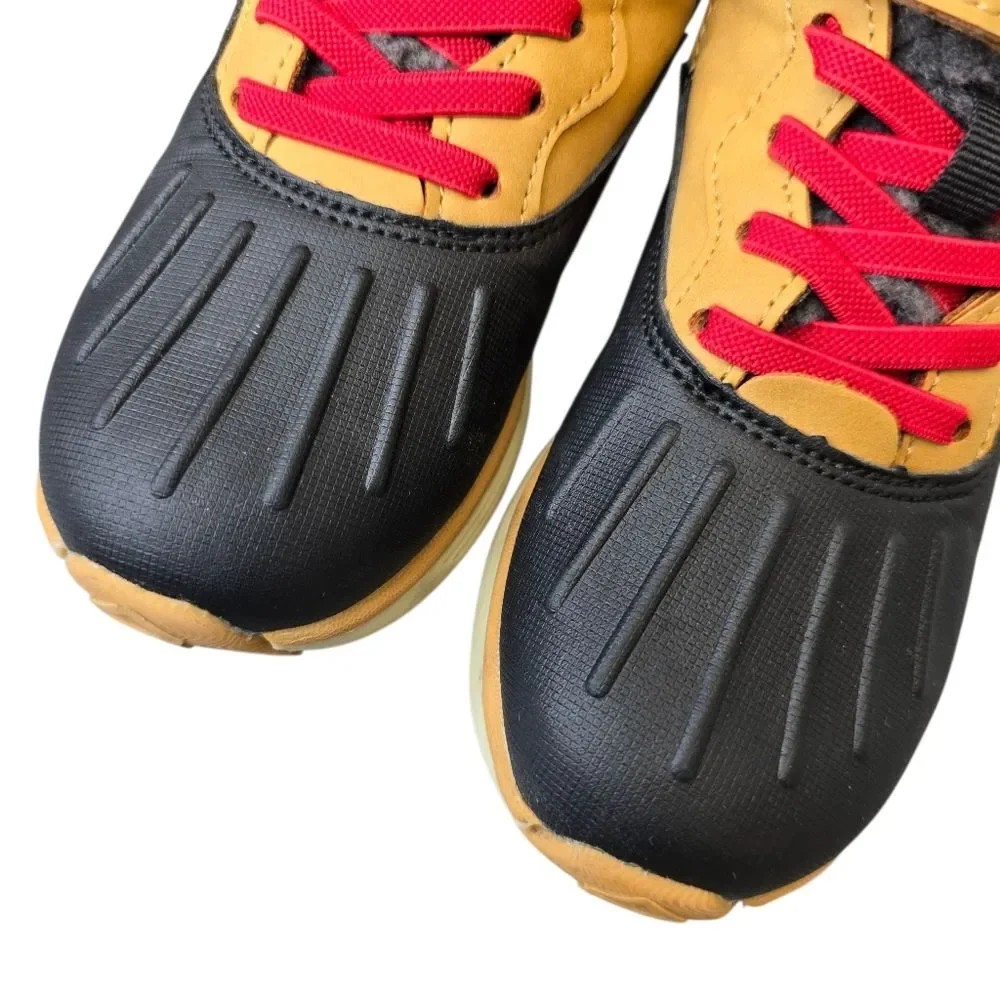 Primigi Kids Size 28 (US 11) Tan & Black with Red Laces Waterproof Winter Boots